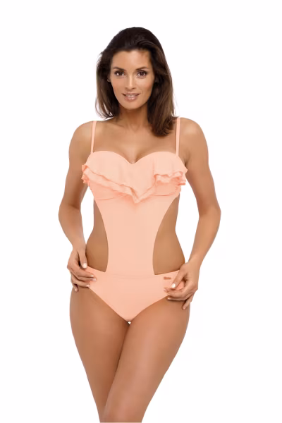 Kostium dwuczęściowy Kostium kąpielowy Model Belinda Morning Light M-548 Brzoskwinia - Marko — zdjęcie 1