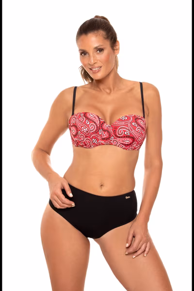 Kostium dwuczęściowy Kostium kąpielowy Model Lila M-704 Red/Black - Marko — zdjęcie 2
