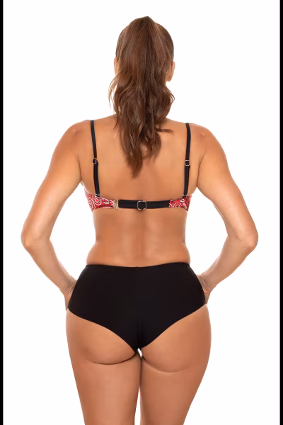 Kostium dwuczęściowy Kostium kąpielowy Model Lila M-704 Red/Black - Marko — zdjęcie 3