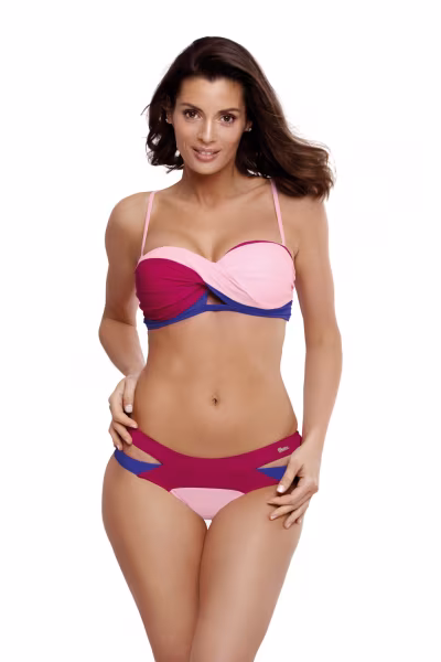 Kostium dwuczęściowy Kostium kąpielowy Model Selena Magenta-Dafne-Baltimora M-545 Fuksja/Light Pink - Marko — zdjęcie 1