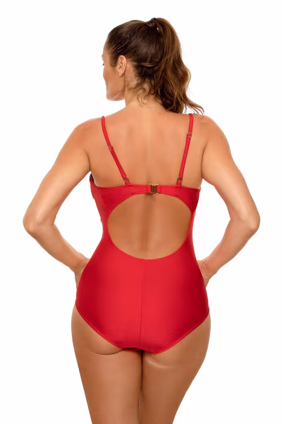 Jednoczęściowy strój kąpielowy Kostium kąpielowy Model Kimma M-711 Red - Marko — zdjęcie 3