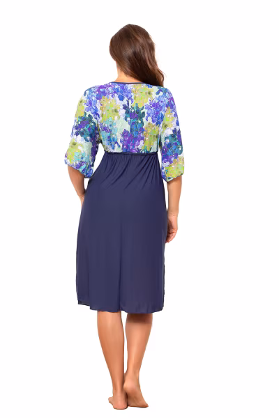 Sukienka Plażow Tunika Model Vivijen M-651 Blue/Navy - Marko — zdjęcie 3