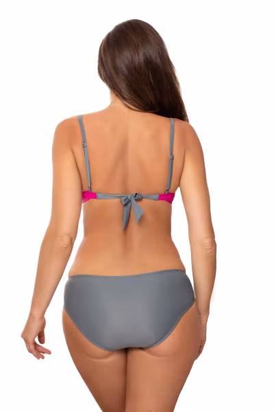 Kostium dwuczęściowy Kostium kąpielowy Model Gilari M-676 Grey/Malina - Marko — zdjęcie 3