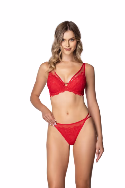 Biustonosz push up Biustonosz Push-up Model Kisses M-4026/11 Red - Mat — zdjęcie 1