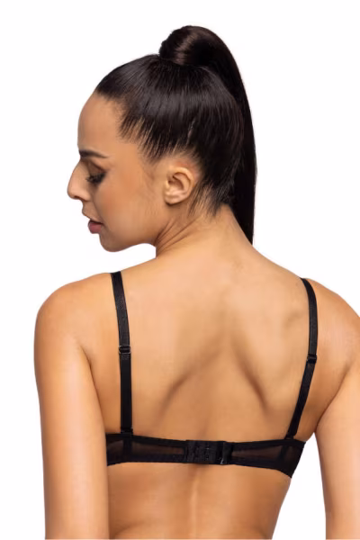 Biustonosz push up Biustonosz Push-up Model Mollie M-3755/1 Black/Red - Mat — zdjęcie 3