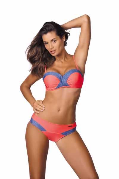 Kostium dwuczęściowy Kostium Kąpielowy Model Melinda Granatina M-395 Orange - Marko — zdjęcie 2