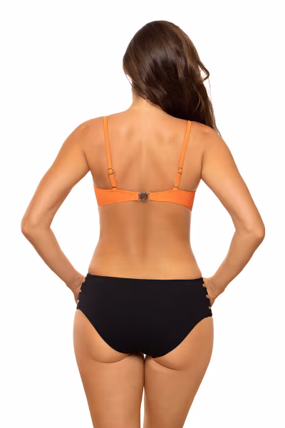 Kostium dwuczęściowy Kostium kąpielowy Model Benina M-641 Orange/Black - Marko — zdjęcie 3