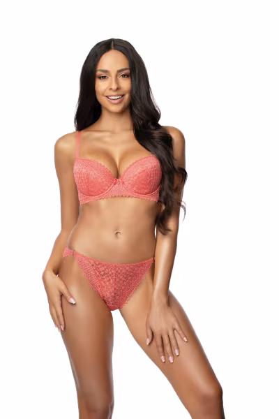 Biustonosz push up Biustonosz Push-up Model Maddie M-3633/11 Coral - Mat — zdjęcie 2