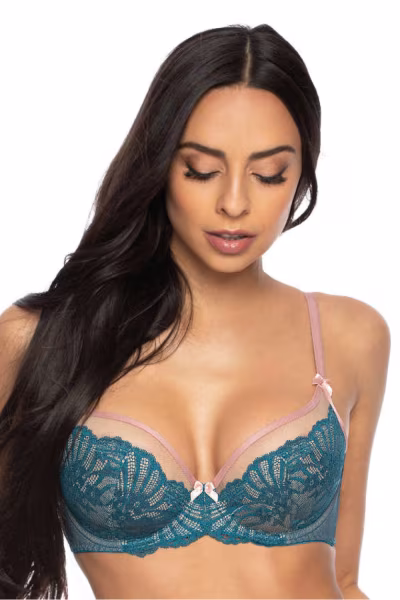 Biustonosz Soft Model Sybilla M-3525/2 Turkus - Mat — zdjęcie 1