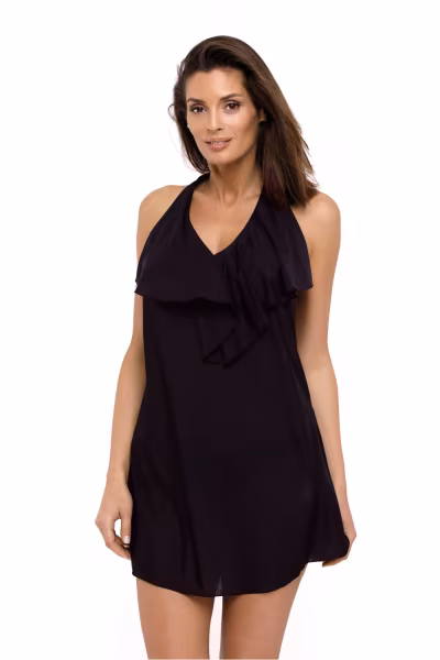 Sukienka Plażow Tunika Model Erin Nero M-515 Black - Marko — zdjęcie 1