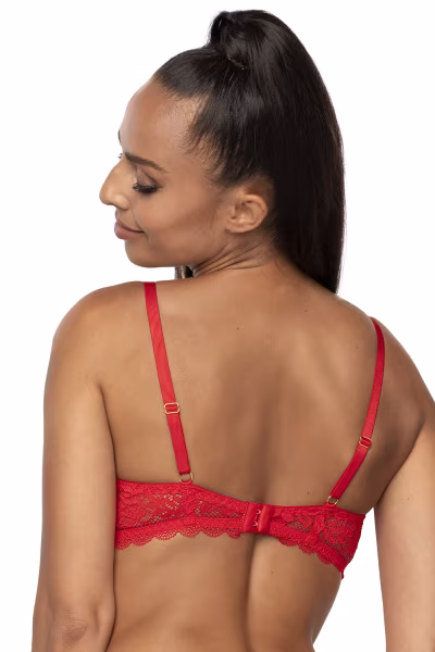Biustonosz push up Biustonosz Push-up Model 0198/11/2 Estelle Red - Mat — zdjęcie 3