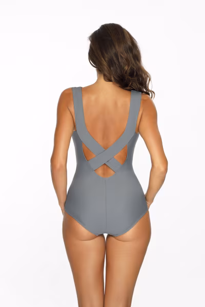 Jednoczęściowy strój kąpielowy Kostium kąpielowy Model Georgia Escape M-598 Grey - Marko — zdjęcie 3