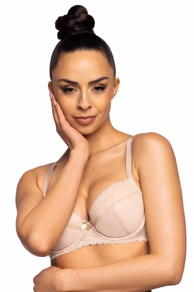 Biustonosz push up  Biustonosz Push-up Model 3705/11 Letika Beige - Mat — zdjęcie 1
