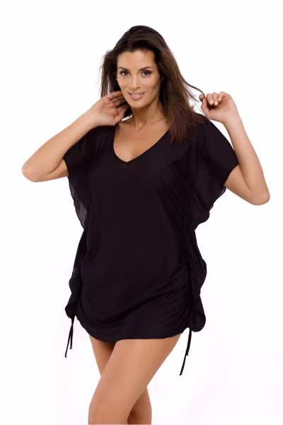 Sukienka Plażow Tunika Model Kaya Nero M-516 Black  - Marko — zdjęcie 1