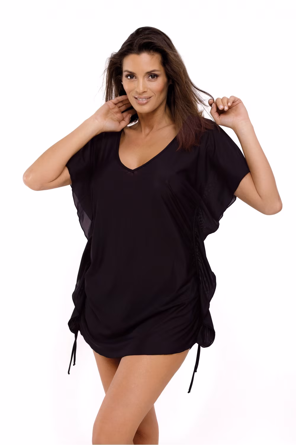 Sukienka Plażow Tunika Model Kaya Nero M-516 Black  - Marko