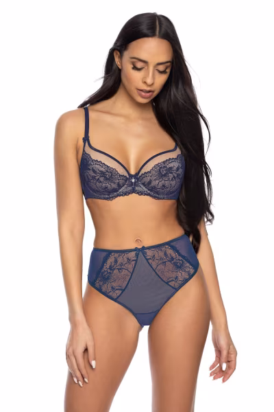 Figi Model Percy F-3530/51 Navy/Beige - Mat — zdjęcie 2