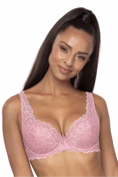 Biustonosz push up Biustonosz Usztywniany Model Carmela M-053/22 Pink 2 - Mat — zdjęcie 1