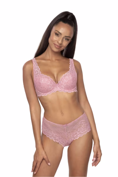Biustonosz push up Biustonosz Usztywniany Model Carmela M-053/22 Pink 2 - Mat — zdjęcie 2