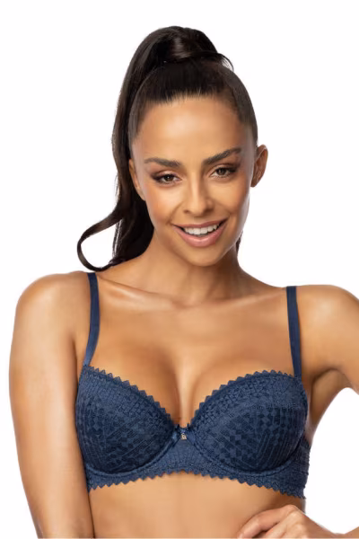 Biustonosz push up Biustonosz Push-up Model Maddie M-3633/11 Navy - Mat — zdjęcie 1