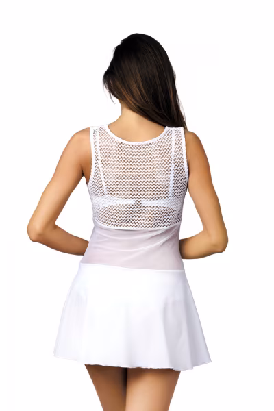 Sukienka Plażow Tunika Model Ines Bianco M-387 White - Marko — zdjęcie 3