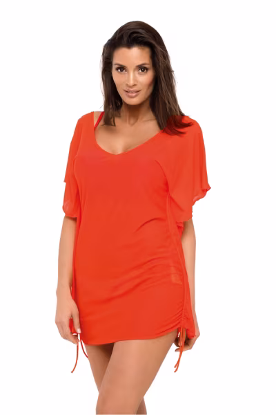 Sukienka Plażow Tunika Model Kaya Gerbera M-516 Orange - Marko — zdjęcie 1