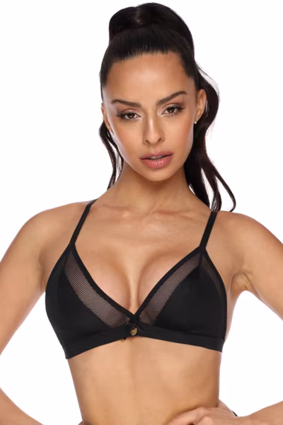 Biustonosz Soft Model 3300/0 Janet Black - Mat — zdjęcie 1
