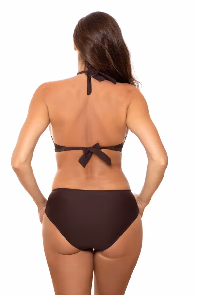 Jednoczęściowy strój kąpielowy Kostium kąpielowy Model Anina M-680 Brown - Marko — zdjęcie 3