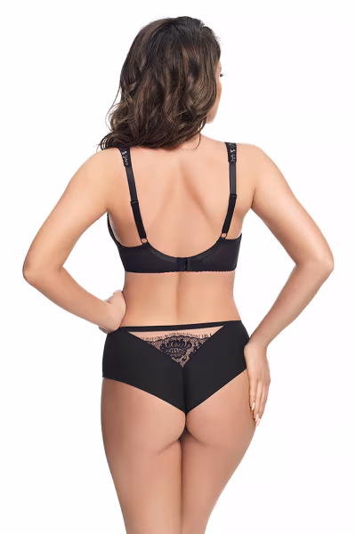 Figi Brazyliany Model Alicante  K649 Black - Gorsenia Lingerie — zdjęcie 2