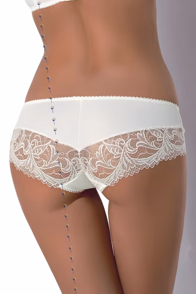 Figi Model K360 Sara Ecru - Gorsenia Lingerie — zdjęcie 3