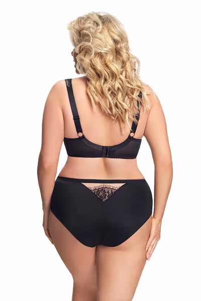 Biustonosz Soft Biustonosz Semi-Soft Model Alicante K647 Black - Gorsenia Lingerie — zdjęcie 2