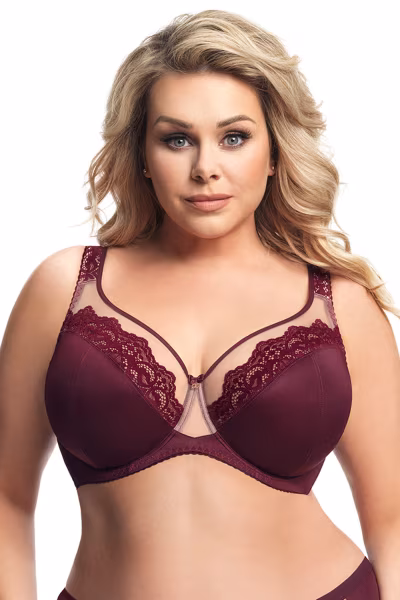 Biustonosz Soft Model Luisse K441 Bordo - Gorsenia Lingerie — zdjęcie 1