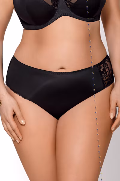 Figi Model K379 Victoria Black - Gorsenia Lingerie — zdjęcie 1