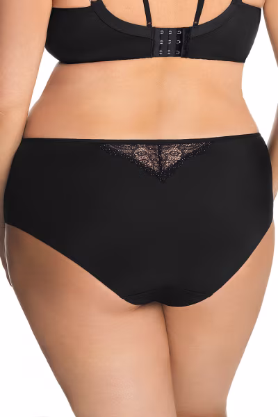 Figi Model Glossy K540 Black - Gorsenia Lingerie — zdjęcie 3