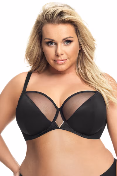 Biustonosz Soft Model Vicky K564 Black - Gorsenia Lingerie — zdjęcie 1