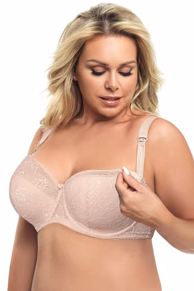 Biustonosz do karmienia Model Mey MK14 Beige - Gorsenia Lingerie — zdjęcie 1