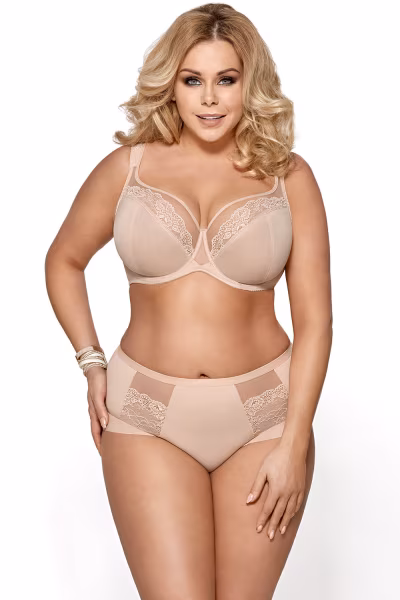 Biustonosz Soft Model K441 Luisse Beige - Gorsenia Lingerie — zdjęcie 2