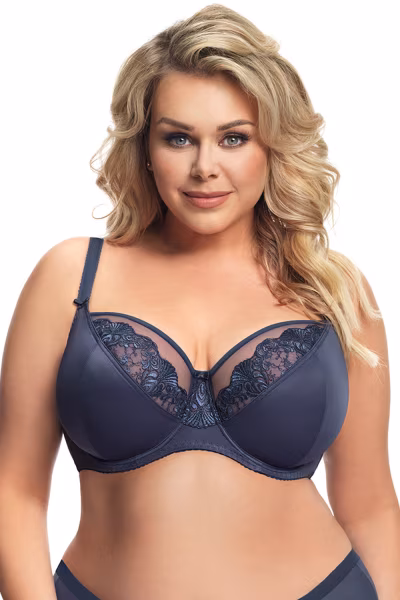Biustonosz Soft Model Granada K656 Navy - Gorsenia Lingerie — zdjęcie 1