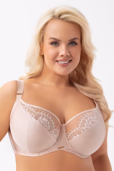 Biustonosz Soft Model Evia K937 Beige - Gorsenia Lingerie — zdjęcie 1