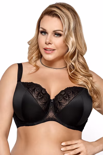 Biustonosz Softt Model K425 Casablanca Black - Gorsenia Lingerie — zdjęcie 1