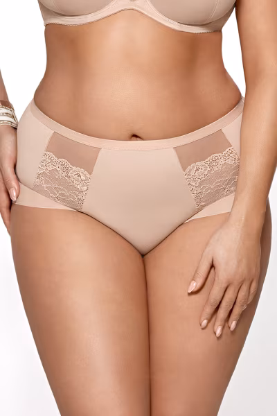 Figi Model K442 Luisse Beige - Gorsenia Lingerie — zdjęcie 1