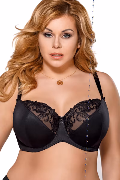 Biustonosz Soft Model K378 Victoria Black - Gorsenia Lingerie — zdjęcie 1