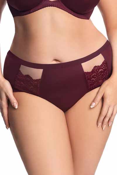Figi Model Luisse K442 Bordo - Gorsenia Lingerie — zdjęcie 1
