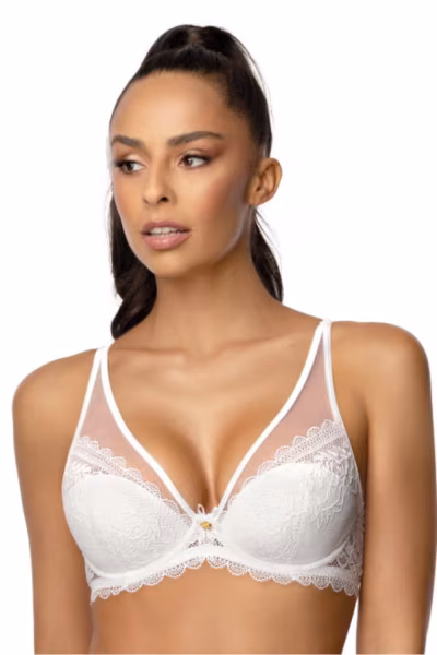 Biustonosz push up Biustonosz Push-up Model Estelle M-0198/11 White - Mat — zdjęcie 1