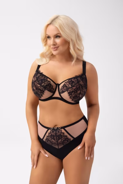 Figi Model Lexi F001 Black - Gorsenia Lingerie — zdjęcie 2