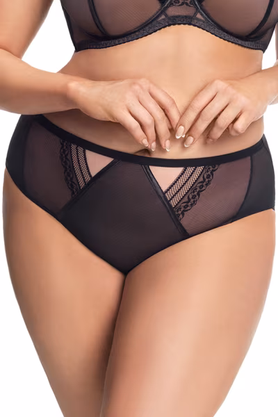 Figi Model Martynika K672 Black - Gorsenia Lingerie — zdjęcie 1
