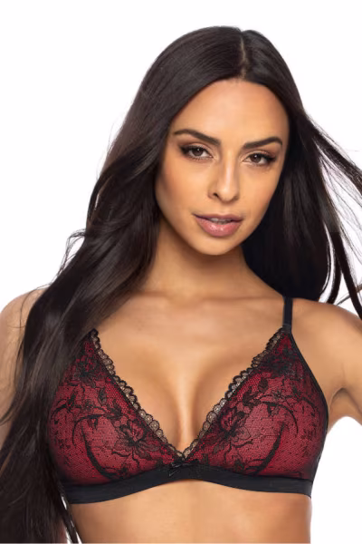 Biustonosz Soft Model Percy M-3530/0 Black/Red - Mat — zdjęcie 1