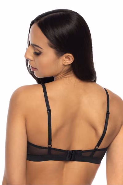 Biustonosz Soft Model Percy M-3530/0 Black/Red - Mat — zdjęcie 3