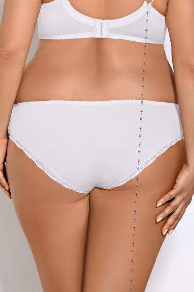 Figi Model K326 Adele White - Gorsenia Lingerie — zdjęcie 2
