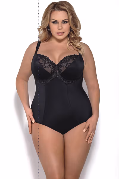 Gorsety, body, pasy Body Model K356 Gala Black - Gorsenia Lingerie — zdjęcie 1