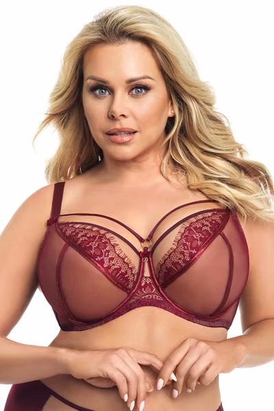 Biustonosz Soft Model Paradise K496 Bordo - Gorsenia Lingerie — zdjęcie 1